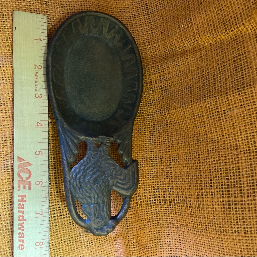 Rooster Wall/Spoon Rest, Cast Metal, Vintage, Rustic - Picture 7 of 8